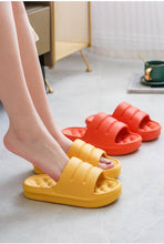 将图片加载到图库查看器，New Thicker EVA Sofa Slides Sole Soft Indoor Slippers Men Women Anti-Slip Sandals Summer Bathroom Platform Shoes Open Toe Soft Slippers Thick Lightweight Non-Slip Shower Bath Cloud Slides Pool Gym House Sandals
