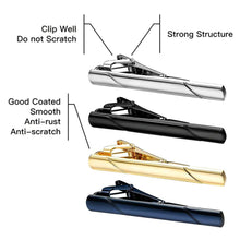 Load image into Gallery viewer, New Tie Clips Men's Metal Necktie Bar Simple Metal Tie Clips Bar Clips for Men Skinny Tie Bar Clasp Best Gift Business Wedding Daily Dress Suit Accessories Shirts Tie Clip CeremonyTie Clip Man Accessories
