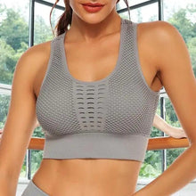 Load image into Gallery viewer, New Trendy Women's T-shirts Workout Sports Bra Yoga Vest Backless Solid Quick Dry Running Gym Sport bra Yoga Shirts
