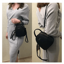 Load image into Gallery viewer, New Versatile Big Capacity 3 Layer Women Backpack Fashionable Small Backpack For Ladies Soft Leather Shoulder Crossbody bag for Female
