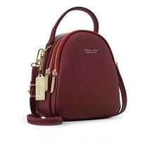 Load image into Gallery viewer, New Versatile Big Capacity 3 Layer Women Backpack Fashionable Small Backpack For Ladies Soft Leather Shoulder Crossbody bag for Female
