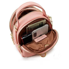 Load image into Gallery viewer, New Versatile Big Capacity 3 Layer Women Backpack Fashionable Small Backpack For Ladies Soft Leather Shoulder Crossbody bag for Female
