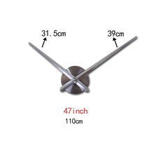 Load image into Gallery viewer, New Wall Clock Watch Movement Acrylic Mirror Wall Stickers 3D Clock Hands Large Clock Movement Unique Design Quartz Metal Dial Needle Home Decor Living Room

