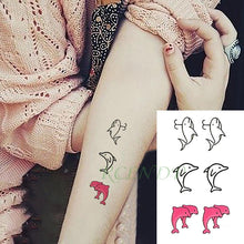 Load image into Gallery viewer, New Waterproof Temporary Sticker Tattoo Flame Heart Star Element Body Art Cute Small Tattoos For Kids Womens
