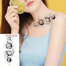 Load image into Gallery viewer, New Waterproof Temporary Sticker Tattoo Flame Heart Star Element Body Art Cute Small Tattoos For Kids Womens
