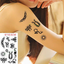 Load image into Gallery viewer, New Waterproof Temporary Sticker Tattoo Flame Heart Star Element Body Art Cute Small Tattoos For Kids Womens

