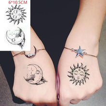 Load image into Gallery viewer, New Waterproof Temporary Sticker Tattoo Flame Heart Star Element Body Art Cute Small Tattoos For Kids Womens
