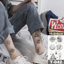 Load image into Gallery viewer, New Waterproof Temporary Tattoo Sticker Deer Animal Flash Tatoo Black Line Body Art Small Decorative Design For Womens Boys
