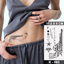 Load image into Gallery viewer, New Waterproof Temporary Tattoo Sticker Deer Animal Flash Tatoo Black Line Body Art Small Decorative Design For Womens Boys
