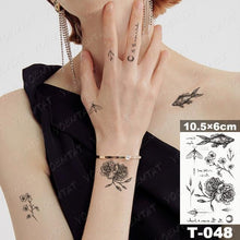 Load image into Gallery viewer, New Waterproof Temporary Tattoo Sticker Deer Animal Flash Tatoo Black Line Body Art Small Decorative Design For Womens Boys
