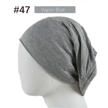 Load image into Gallery viewer, New Winter Autumn Soft Solid Color Inner Hijab  Cap Lightweight Muslim Turban Elegant Hijab Caps Hat Islam Under Scarf  Undercap Bonnet Color Soft Jersey Stretch Hijab's Tube Cap Hat Hijab Bonnet Muslim Women Scarf Turbans Head For Women
