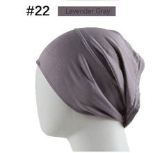 Load image into Gallery viewer, New Winter Autumn Soft Solid Color Inner Hijab  Cap Lightweight Muslim Turban Elegant Hijab Caps Hat Islam Under Scarf  Undercap Bonnet Color Soft Jersey Stretch Hijab's Tube Cap Hat Hijab Bonnet Muslim Women Scarf Turbans Head For Women
