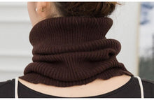 Load image into Gallery viewer, New Winter Autumn Solid Color Soft Cashmere Knit Ring Scarves Neck Warmer Elastic Neck Gaiter Head Wrap Headwear Comfort Collar Female Winter One Loop Scarf For Women

