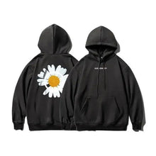 Load image into Gallery viewer, New Winter Loose Hooded Sweatshirts Men Thicken Warm Coat Hoodies Male Oversize Pullovers Sweatshirt Women Sunflower Printed Long Sleeve Pullover Sweatshirts Loose Drawstring Hoodie
