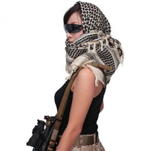 将图片加载到图库查看器，New Winter Women Men Windproof Warmer Military Scarf Muslim Hijab Unisex Scarves Tassel Desert Arab Keffiyeh Shawl  Scarf Military Shemagh Tactical Desert Keffiyeh Head Neck Scarf Arab Wrap with Tassel
