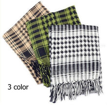 将图片加载到图库查看器，New Winter Women Men Windproof Warmer Military Scarf Muslim Hijab Unisex Scarves Tassel Desert Arab Keffiyeh Shawl  Scarf Military Shemagh Tactical Desert Keffiyeh Head Neck Scarf Arab Wrap with Tassel
