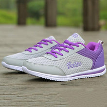 Load image into Gallery viewer, New Womans Purple Casual Sneakers Breathable Women Shoes Mesh Women Chunky Sneakers Walking Running Tennis Gym Shoes For Women Non Slip Sneakers
