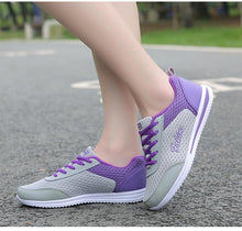 Load image into Gallery viewer, New Womans Purple Casual Sneakers Breathable Women Shoes Mesh Women Chunky Sneakers Walking Running Tennis Gym Shoes For Women Non Slip Sneakers
