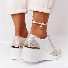 Load image into Gallery viewer, New Women Casual Shoes Height Increasing Sport Elegant Shoes Air Cushion Comfortable Sneakers Women's Vulcanize Shoes Sports Breathable Sneakers
