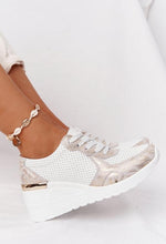 Load image into Gallery viewer, New Women Casual Shoes Height Increasing Sport Elegant Shoes Air Cushion Comfortable Sneakers Women's Vulcanize Shoes Sports Breathable Sneakers
