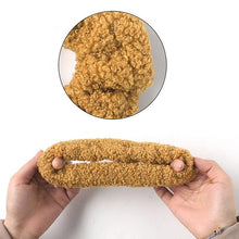 将图片加载到图库查看器，New Women Cute Teddy Velvet Scrunchies Elastic Hair Band Faux Fur Hair Rope Girl's Hair Tie Accessories Ponytail Holder Accessories for Women And Girls
