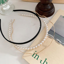 Load image into Gallery viewer, New Women Elegant Full Pearls Simple Hairbands Sweet Headband Hair Hoops Holder Ornament Head Band Lady Fashion Hair Accessories
