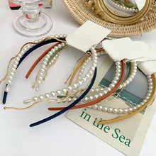 Load image into Gallery viewer, New Women Elegant Full Pearls Simple Hairbands Sweet Headband Hair Hoops Holder Ornament Head Band Lady Fashion Hair Accessories
