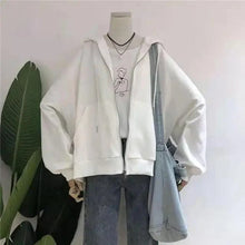 将图片加载到图库查看器，New Women Hoodie Version Loose Thin Long Oversized Sweatshirts Women Pink Women's Sweatshirt With A Hood Hoodies Hooded Jacket Female Long Sleeve Hooded Streetwear Hoodie

