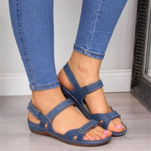 将图片加载到图库查看器，New Women Sandals Soft  Comfortable Flat Sandals Open Toe Beach Shoes Comfortable Flat Sandals Beach Travel Slipper Flip Flops Shoes Slipper Party Sandal Women Slip On Shoes

