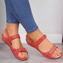 将图片加载到图库查看器，New Women Sandals Soft  Comfortable Flat Sandals Open Toe Beach Shoes Comfortable Flat Sandals Beach Travel Slipper Flip Flops Shoes Slipper Party Sandal Women Slip On Shoes
