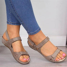 将图片加载到图库查看器，New Women Sandals Soft  Comfortable Flat Sandals Open Toe Beach Shoes Comfortable Flat Sandals Beach Travel Slipper Flip Flops Shoes Slipper Party Sandal Women Slip On Shoes
