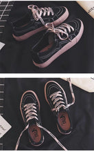 Load image into Gallery viewer, New Women Sneaker Fashion Breathble Vulcanized Shoes Platform Lace Up Casual White Tenis Sneakers Women Play Fashion Sneaker Low Top Elastic Canvas Flat Sneakers
