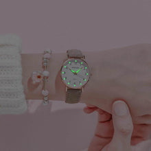 将图片加载到图库查看器，New Women Watch Fashion Casual Leather Belt Watches Simple Small Dial Quartz Dress Wristwatch Quartz Analog Wrist Watches For Women With Second Hand Luminous Hands Women Leather Watch
