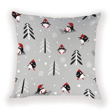 将图片加载到图库查看器，New Year Christmas Decorations Pillows Cover Christmas Décor for Home Christmas Tree Snowflake Snowman Reindeer Home Decor Throw Pillow Case Cushion Cover Santa Merry Christmas Gift Xmas 45x45cm
