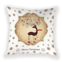 将图片加载到图库查看器，New Year Christmas Decorations Pillows Cover Christmas Décor for Home Christmas Tree Snowflake Snowman Reindeer Home Decor Throw Pillow Case Cushion Cover Santa Merry Christmas Gift Xmas 45x45cm

