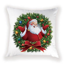 将图片加载到图库查看器，New Year Christmas Decorations Pillows Cover Christmas Décor for Home Christmas Tree Snowflake Snowman Reindeer Home Decor Throw Pillow Case Cushion Cover Santa Merry Christmas Gift Xmas 45x45cm
