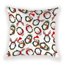 将图片加载到图库查看器，New Year Christmas Decorations Pillows Cover Christmas Décor for Home Christmas Tree Snowflake Snowman Reindeer Home Decor Throw Pillow Case Cushion Cover Santa Merry Christmas Gift Xmas 45x45cm
