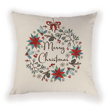 将图片加载到图库查看器，New Year Christmas Decorations Pillows Cover Christmas Décor for Home Christmas Tree Snowflake Snowman Reindeer Home Decor Throw Pillow Case Cushion Cover Santa Merry Christmas Gift Xmas 45x45cm
