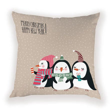 将图片加载到图库查看器，New Year Christmas Decorations Pillows Cover Christmas Décor for Home Christmas Tree Snowflake Snowman Reindeer Home Decor Throw Pillow Case Cushion Cover Santa Merry Christmas Gift Xmas 45x45cm
