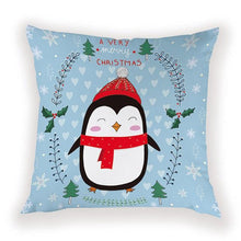 将图片加载到图库查看器，New Year Christmas Decorations Pillows Cover Christmas Décor for Home Christmas Tree Snowflake Snowman Reindeer Home Decor Throw Pillow Case Cushion Cover Santa Merry Christmas Gift Xmas 45x45cm
