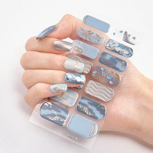 Load image into Gallery viewer, New Year Patterned Nail Decor Nail Polish Nail Art Stickers Full Beauty Sticker for Nails Nail Accessorie Christmas Nail Sticker 3D Nail Art Stickers Decal Slider Template Diy Nail Tool Decorations Nail Art Design Self Adhesive Luxury Designer Nail Sticke
