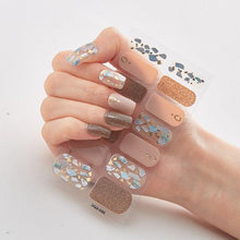 Load image into Gallery viewer, New Year Patterned Nail Decor Nail Polish Nail Art Stickers Full Beauty Sticker for Nails Nail Accessorie Christmas Nail Sticker 3D Nail Art Stickers Decal Slider Template Diy Nail Tool Decorations Nail Art Design Self Adhesive Luxury Designer Nail Sticke
