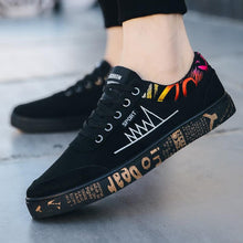 Load image into Gallery viewer, Newest Spring Autumn Men's Flat Shoes Fashion Comfortable Breathable Canvas Sneakers Men's Lace Casual Slip On Sneakers Classic Low Top Canvas Causal Comfortable Walking Flats Sneakers
