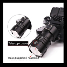 Load image into Gallery viewer, Newest  Waterproof XHP199 16-Core Super Bright Powerful Lantern Headlamp XHP110 LED USB  Flashlight XHP50 Headlight Rechargeable 18650 Zoom Torch Light
