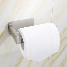 Load image into Gallery viewer, No-Drill Self Adhesive Toilet Paper Holder Stainless Steel Bathroom Kitchen Roll Paper Accessory Tissue Towel Rack Metal Holders Toilet Tissue Roll Holders Dispenser And Hangers Wall Mounted For Bathroom  Kitchen Stainless Steel Modern Square Style
