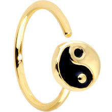 Load image into Gallery viewer, 20G 5/16 Gold Tone Yin Yang Seamless Circular Ring

