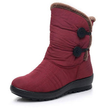 Load image into Gallery viewer, Non-Slip Snow Boots New Womens Warm Winter Boots Waterproof Shoes Winter Women Shoes Plus Velvet Cotton Boots Warm Lining Comfortable Non Slip Ankle Booties Outdoor Hiking Walking Platform Shoes
