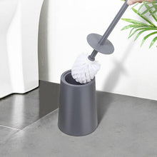 将图片加载到图库查看器，Nordic Ceramic Toilet Brush Bathroom Accessories Set With Non Slip Long Handle And Flexible Bristle Toilet Brush Stainless Steel Long Handle Toilet Bowl Brush For Bathroom Toilet-Ergonomic Elegant Durable
