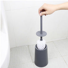 将图片加载到图库查看器，Nordic Ceramic Toilet Brush Bathroom Accessories Set With Non Slip Long Handle And Flexible Bristle Toilet Brush Stainless Steel Long Handle Toilet Bowl Brush For Bathroom Toilet-Ergonomic Elegant Durable
