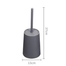 将图片加载到图库查看器，Nordic Ceramic Toilet Brush Bathroom Accessories Set With Non Slip Long Handle And Flexible Bristle Toilet Brush Stainless Steel Long Handle Toilet Bowl Brush For Bathroom Toilet-Ergonomic Elegant Durable
